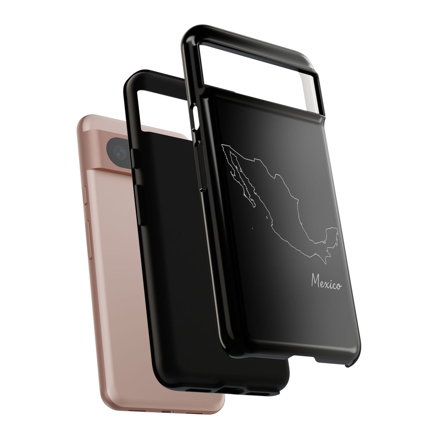 Mexico Outline Phone Case – Minimal Country Map Tough Case (iPhone, Samsung, Pixel)
