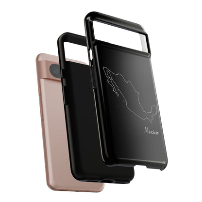 Mexico Outline Phone Case – Minimal Country Map Tough Case (iPhone, Samsung, Pixel)