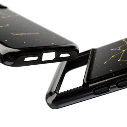 Sagittarius Zodiac Constellation Phone Case – Luxe Gold Celestial Cover