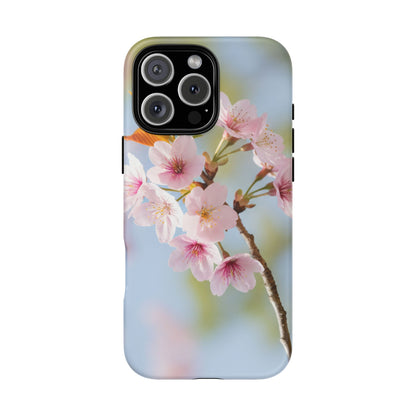 Cherry Blossom Phone Case – Pink Floral Tough Case (iPhone, Samsung Galaxy, Pixel)
