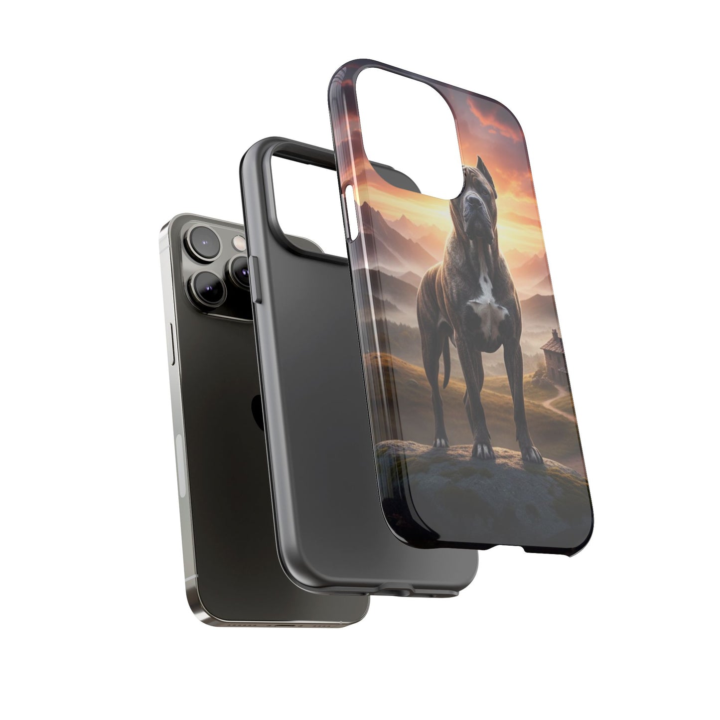 Cane Corso Phone Case – Guard Dog Sunset Tough Case (iPhone, Samsung, Pixel) | Dog Lover Gift