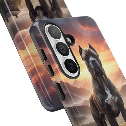 Cane Corso Phone Case – Guard Dog Sunset Tough Case (iPhone, Samsung, Pixel) | Dog Lover Gift