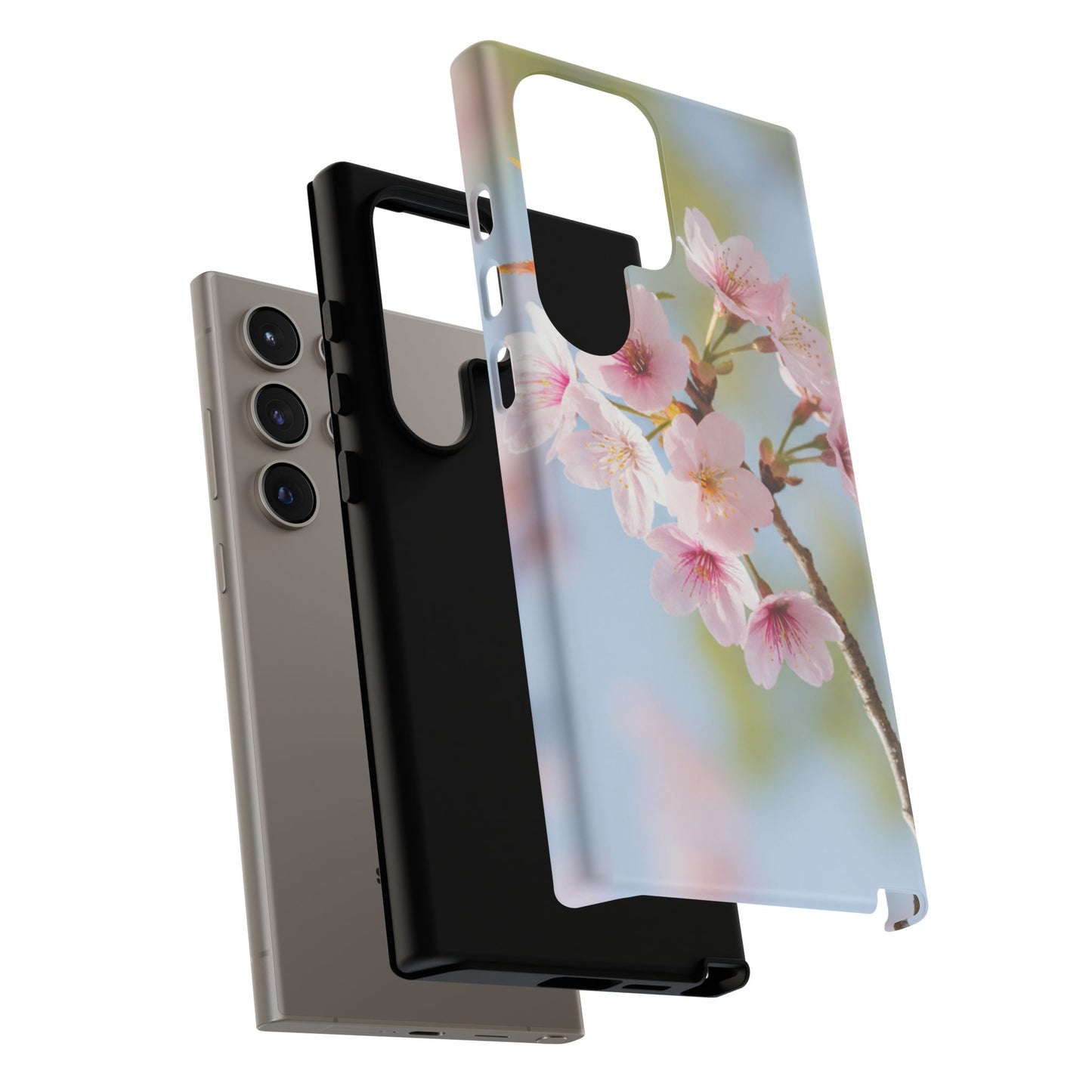 Cherry Blossom Phone Case – Pink Floral Tough Case (iPhone, Samsung Galaxy, Pixel)