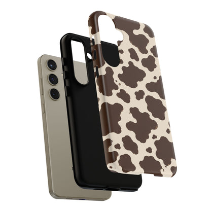 Western Cow Print Tough Phone Case for iPhone Samsung Galaxy Pixel