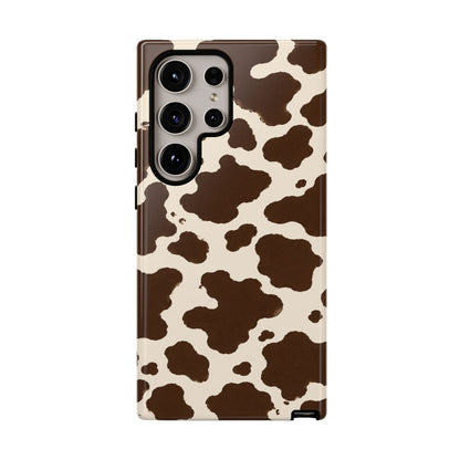 Western Cow Print Tough Phone Case for iPhone Samsung Galaxy Pixel