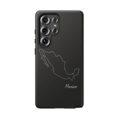 Mexico Outline Phone Case – Minimal Country Map Tough Case (iPhone, Samsung, Pixel)