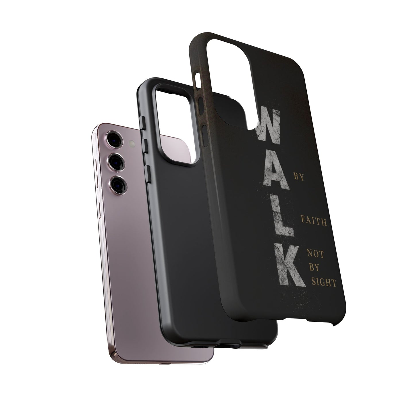 Walk by Faith Not by Sight Christian Phone Case Bible Verse Faith Cover