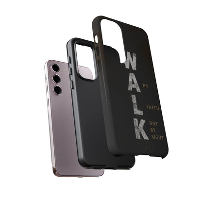 Walk by Faith Not by Sight Christian Phone Case Bible Verse Faith Cover