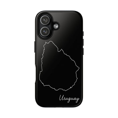 Uruguay Outline Phone Case – Minimal Country Map Tough Case (iPhone, Samsung, Pixel)