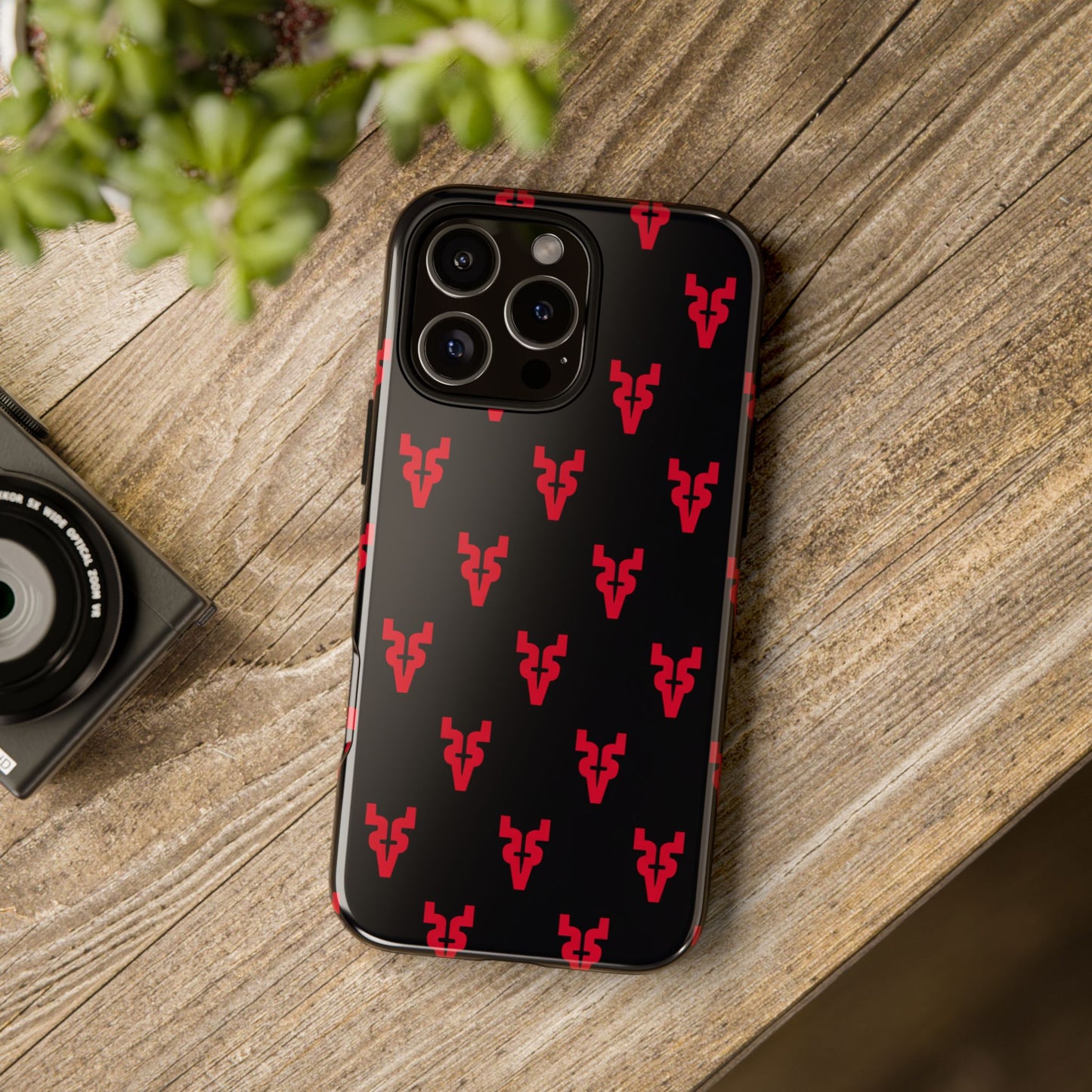 Mazatlán Bull Phone Case – Black Red Streetwear Tough Shockproof Cover
