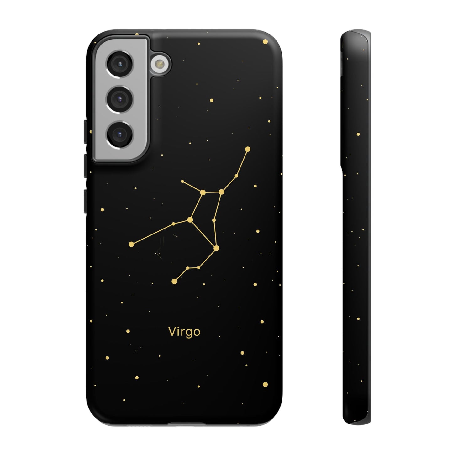 Virgo Zodiac Constellation Phone Case – Luxe Gold Celestial Cover