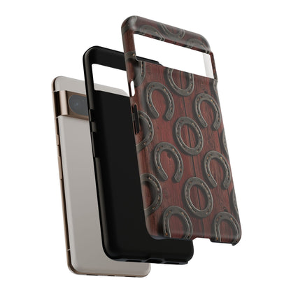 Rustic Horseshoe Western Phone Case – Cowboy Country Ranch Tough Case