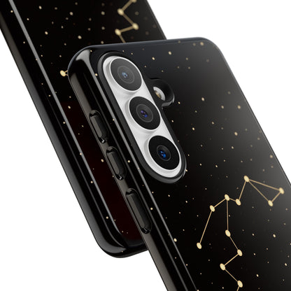 Aquarius Zodiac Constellation Phone Case – Luxe Gold Celestial Cover