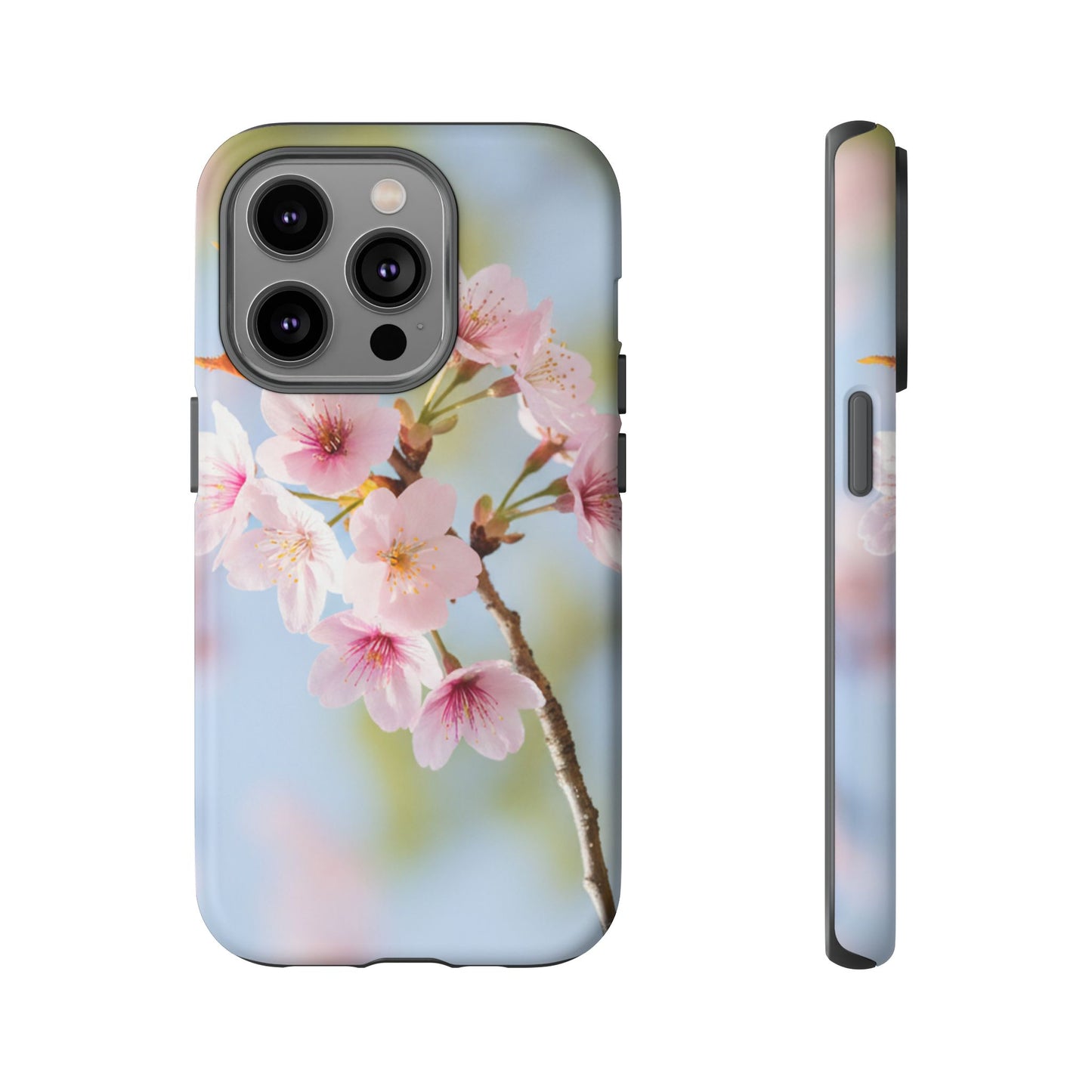Cherry Blossom Phone Case – Pink Floral Tough Case (iPhone, Samsung Galaxy, Pixel)