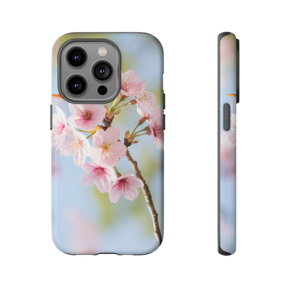 Cherry Blossom Phone Case – Pink Floral Tough Case (iPhone, Samsung Galaxy, Pixel)