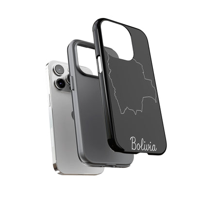 Bolivia Outline Phone Case – Minimal Country Map Tough Cover