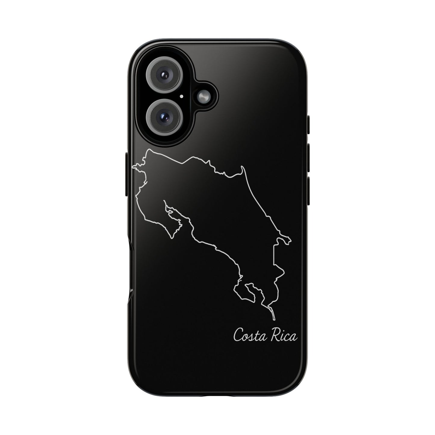 Costa Rica Outline Phone Case – Minimal Country Map Tough Case (iPhone, Samsung, Pixel)