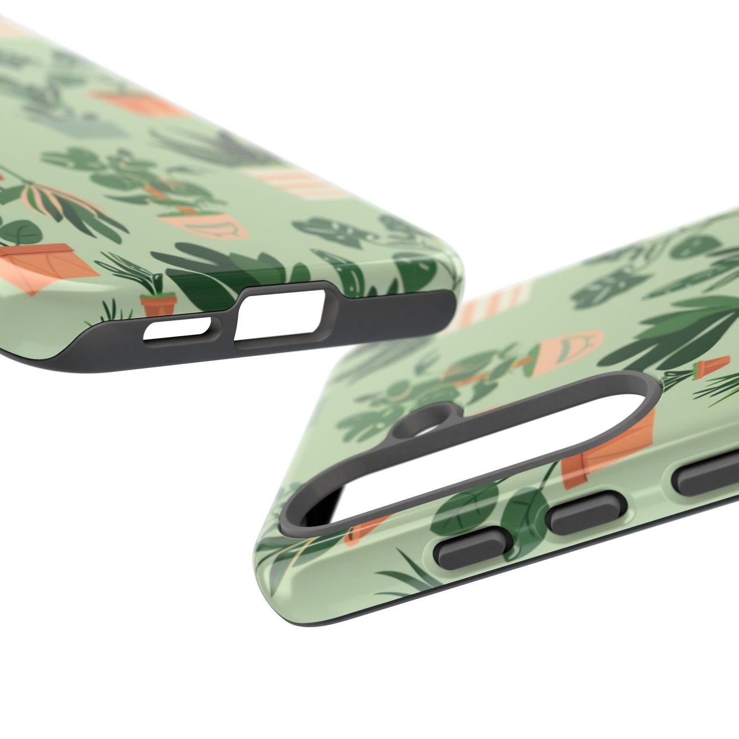 Plant Lover Phone Case | Cute Potted Plants Pattern | Botanical Aesthetic Tough Case