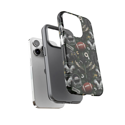 Football Pattern Phone Case – Sports Fan Tough Protective Game Day Case
