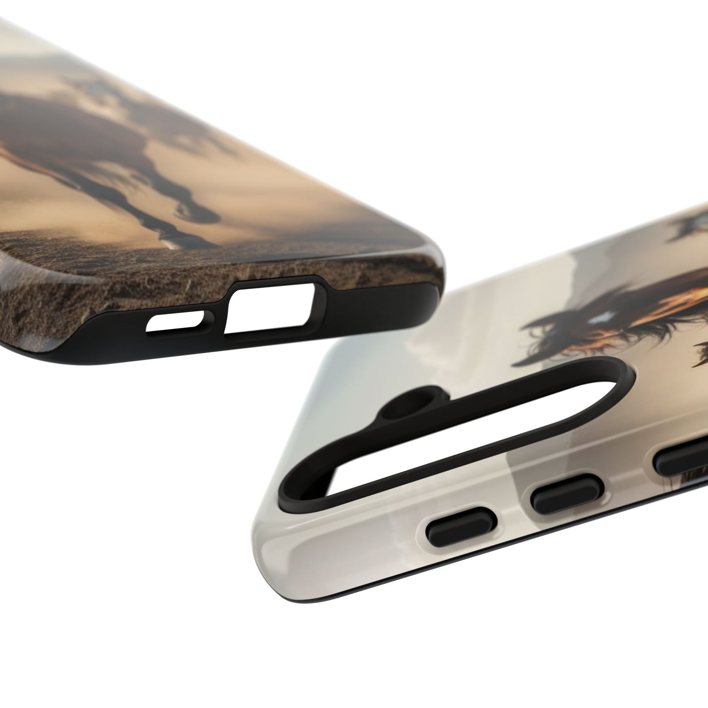 Running Horses Phone Case | Wild Mustang Herd Tough Protective Cover