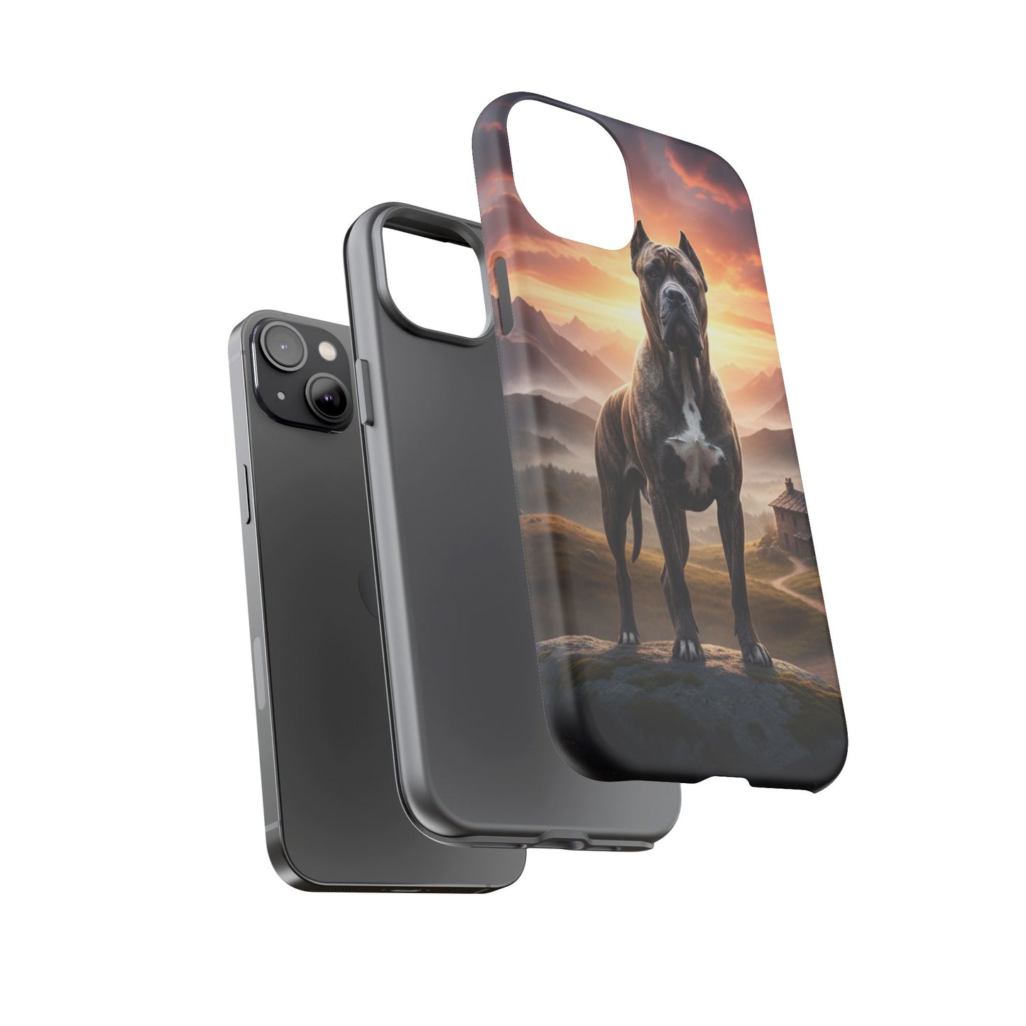 Cane Corso Phone Case – Guard Dog Sunset Tough Case (iPhone, Samsung, Pixel) | Dog Lover Gift