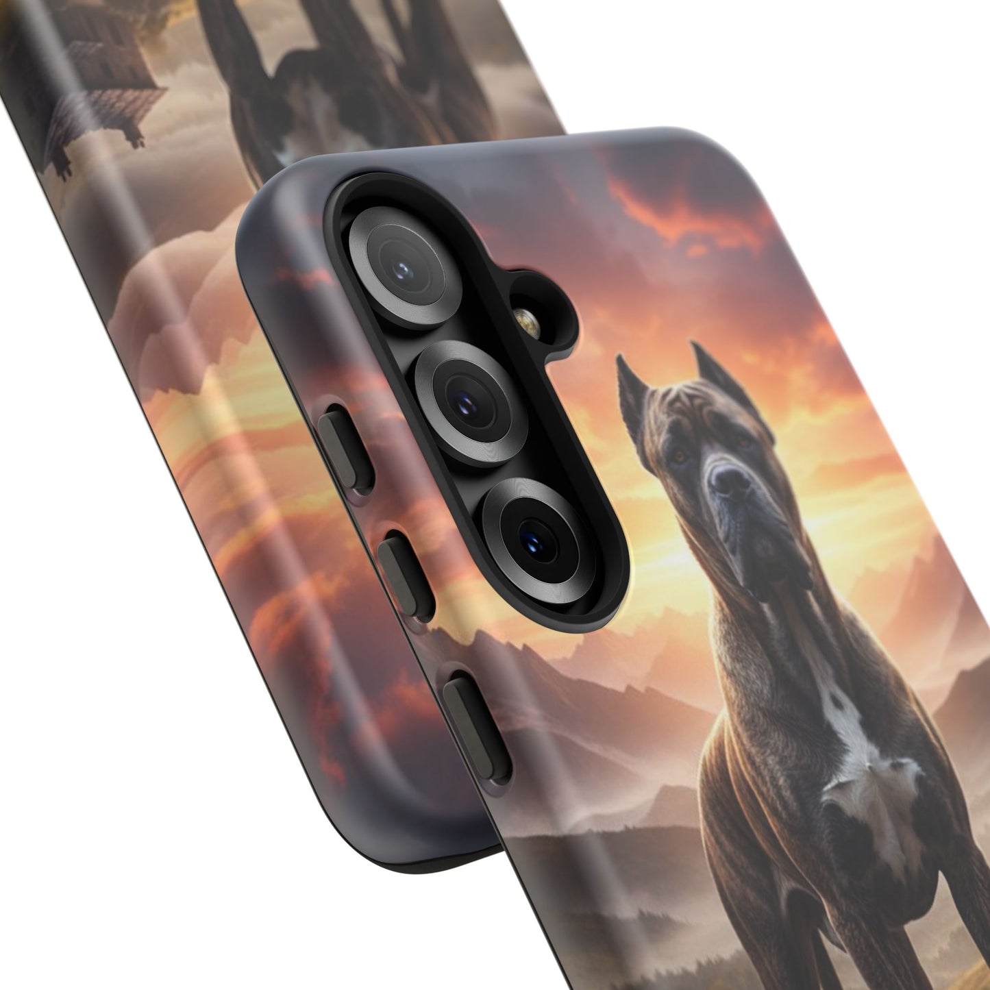 Cane Corso Phone Case – Guard Dog Sunset Tough Case (iPhone, Samsung, Pixel) | Dog Lover Gift