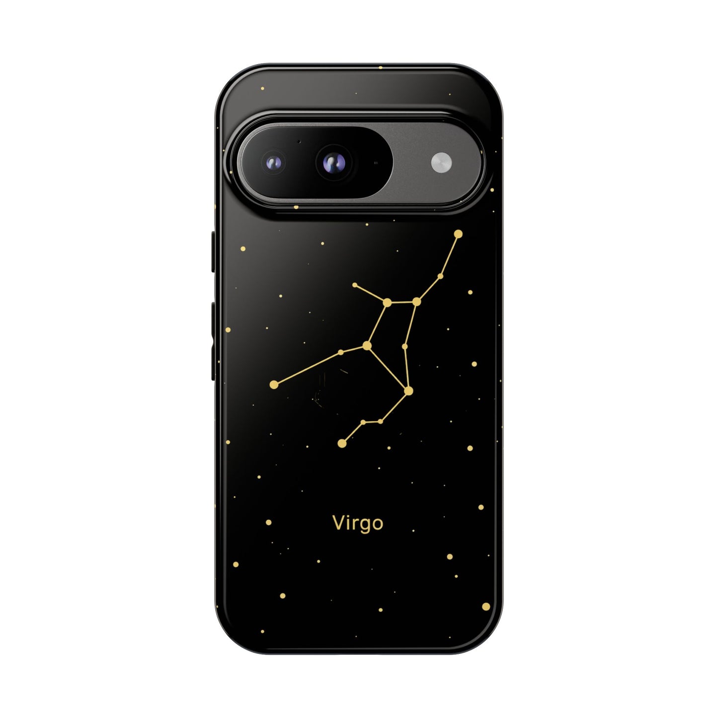 Virgo Zodiac Constellation Phone Case – Luxe Gold Celestial Cover