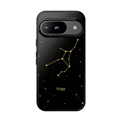 Virgo Zodiac Constellation Phone Case – Luxe Gold Celestial Cover