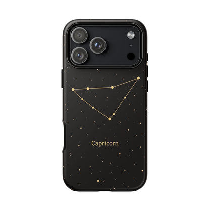 Capricorn Zodiac Constellation Phone Case – Luxe Gold Celestial Cover