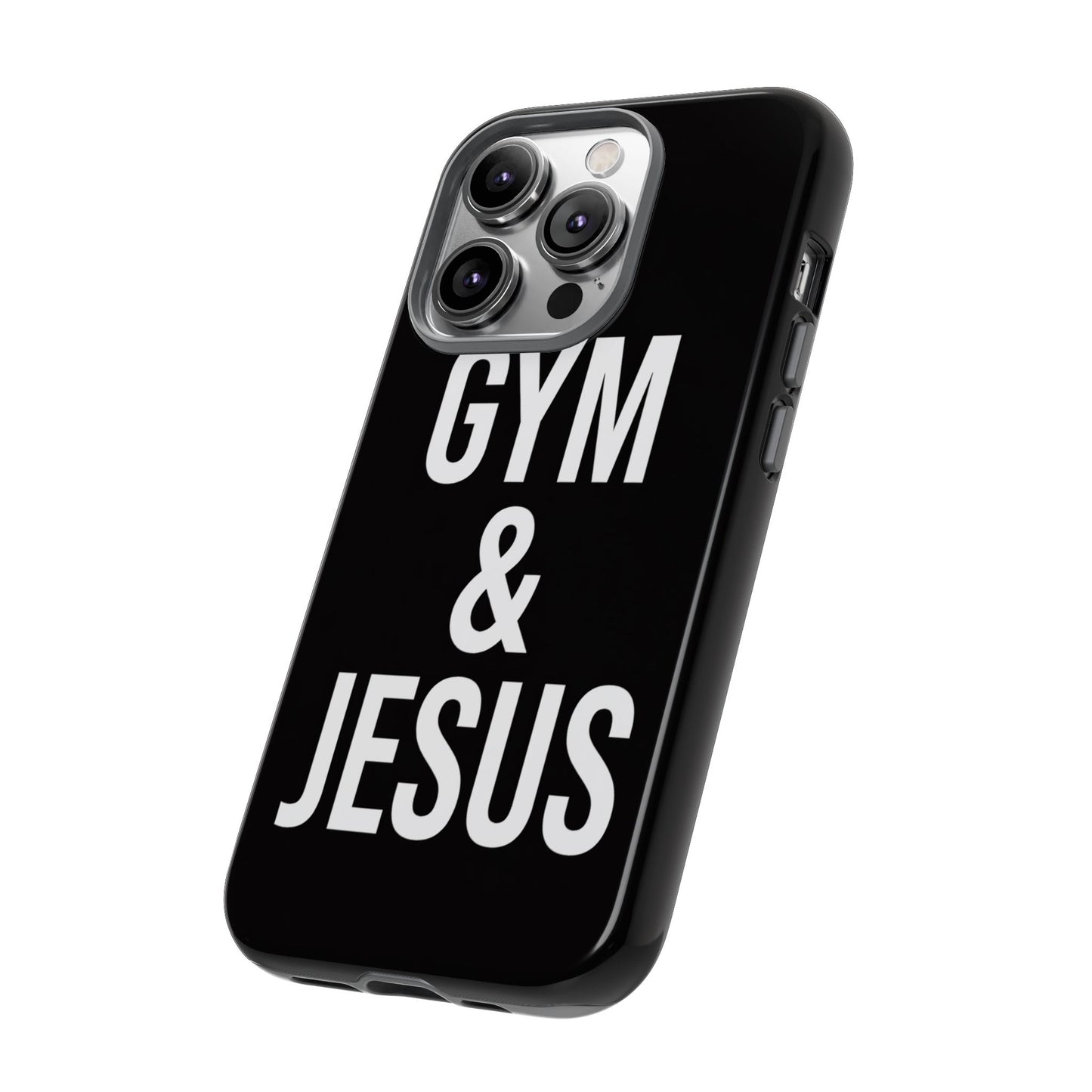 Gym & Jesus Phone Case Christian Faith Workout Gym Motivation Case