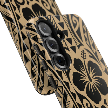 Polynesian Tribal Hawaiin Hibiscus Phone Case for iPhone Samsung Galaxy
