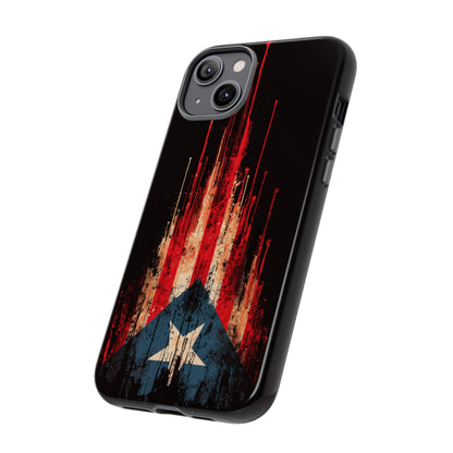 Puerto Rico Flag Phone Case | Distressed Puerto Rican Flag Tough Case | Boricua Pride Protective iPhone Samsung Cover