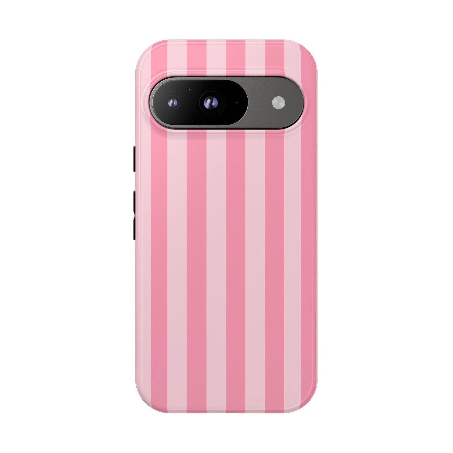 Pink Vertical Stripe Phone Case | Minimal Pastel Stripes Tough Case