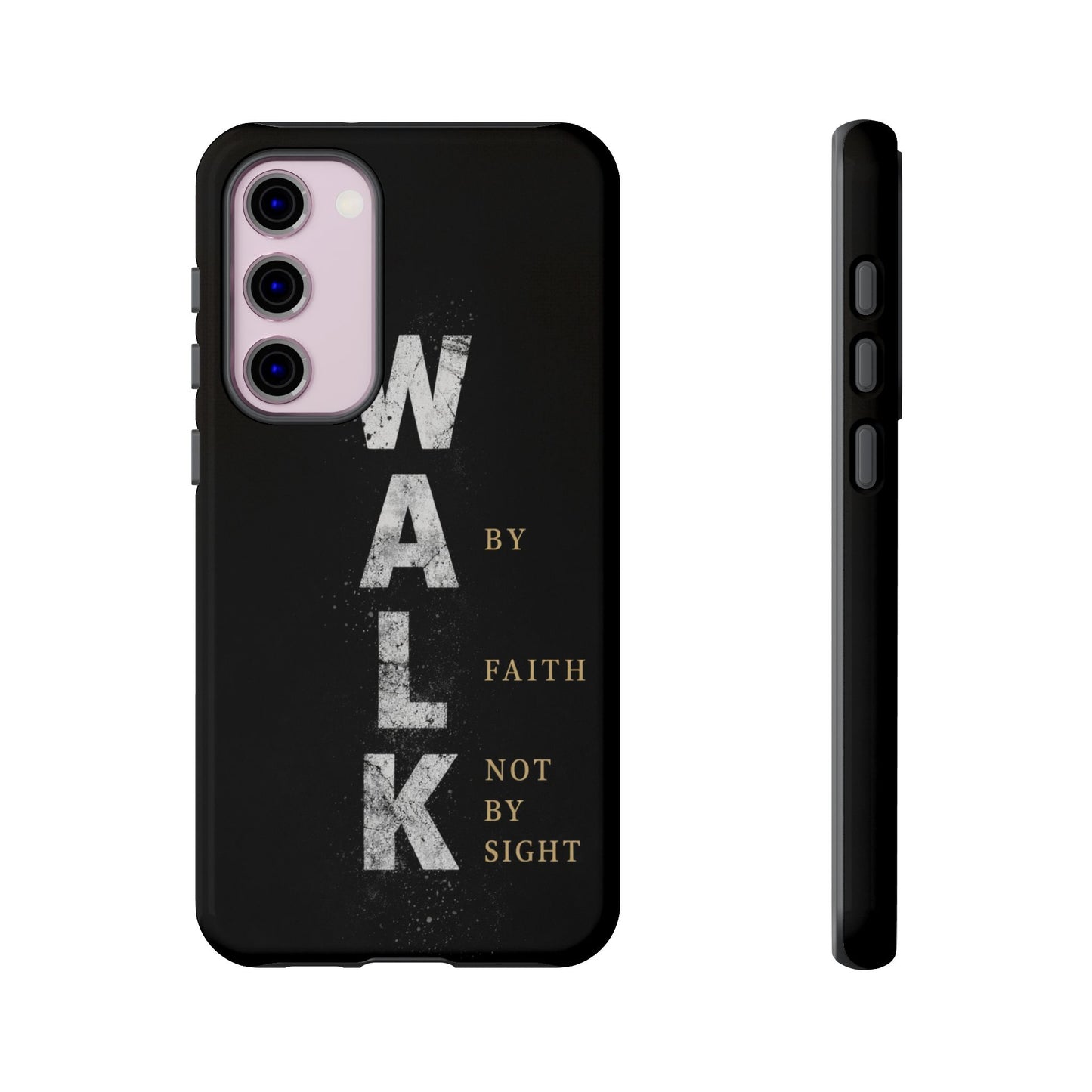 Walk by Faith Not by Sight Christian Phone Case Bible Verse Faith Cover