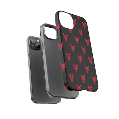 Mazatlán Bull Phone Case – Black Red Streetwear Tough Shockproof Cover