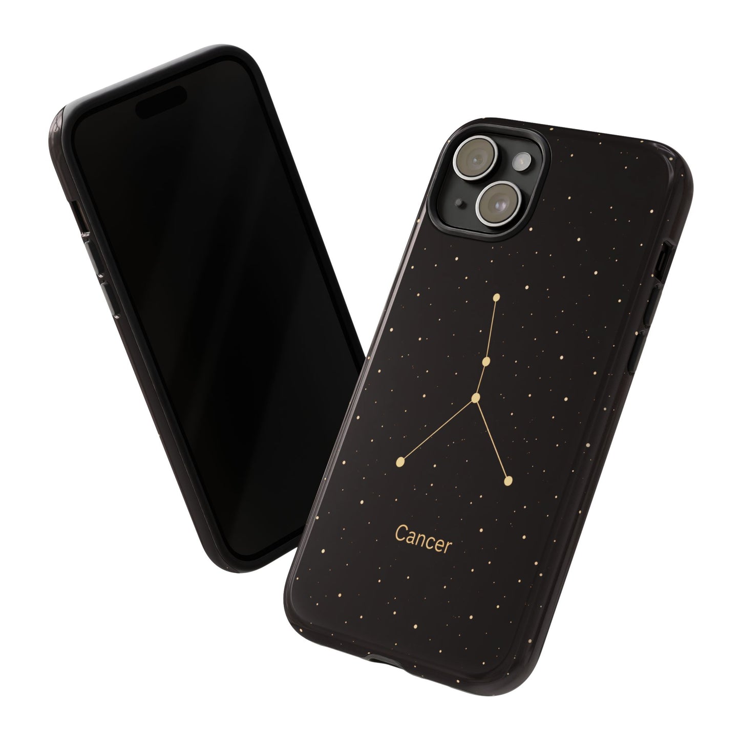 Cancer Zodiac Constellation Phone Case – Luxe Gold Celestial Cover