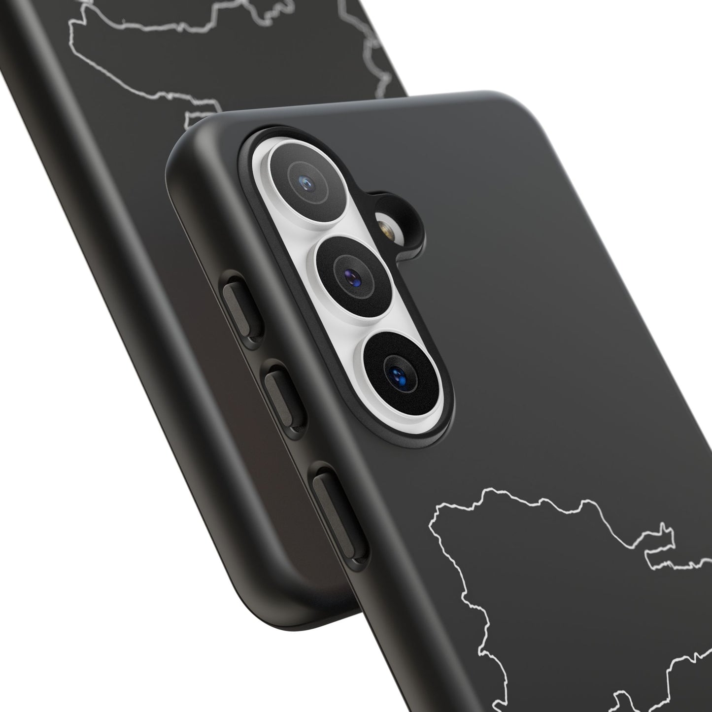 Dominican Republic Outline Phone Case – Minimal Country Map Tough Case (iPhone, Samsung, Pixel)