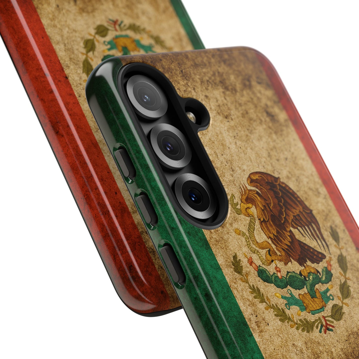 Vintage Mexico Flag Phone Case – Mexican Pride Grunge Flag Aesthetic Tough Case