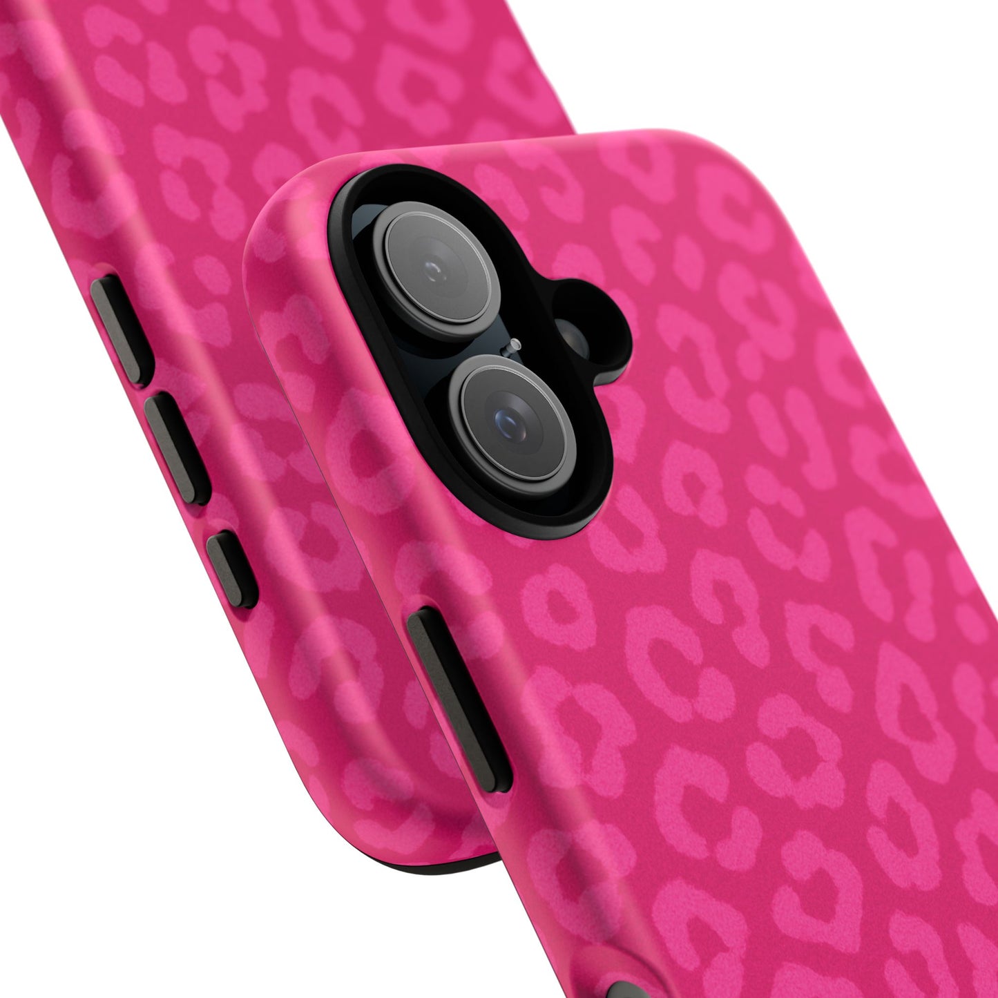 Hot Pink Leopard Print Phone Case – Bold Coquette Leopard Tough Case