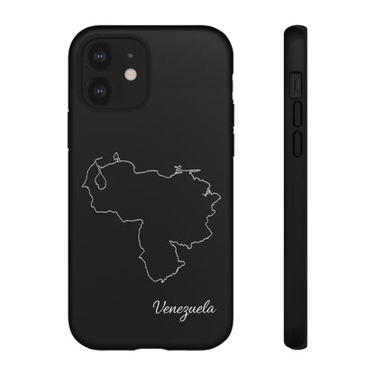 Venezuela Outline Phone Case – Minimal Country Map Tough Case (iPhone, Samsung, Pixel)