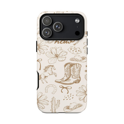 Western Cowgirl Phone Case for iPhone Samsung Galaxy Pixel Tough Case
