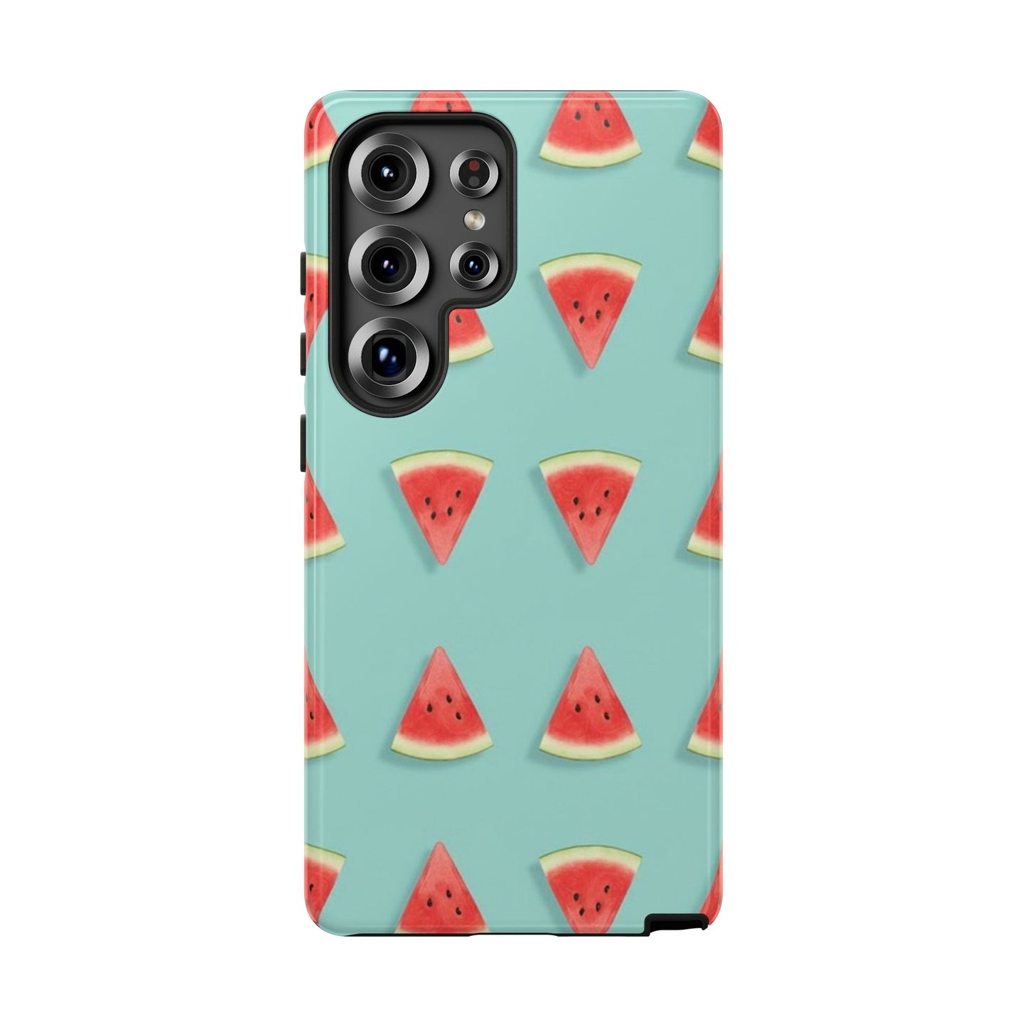 Watermelon Phone Case – Pastel Blue Summer Fruit Tough Case (iPhone, Samsung, Pixel)