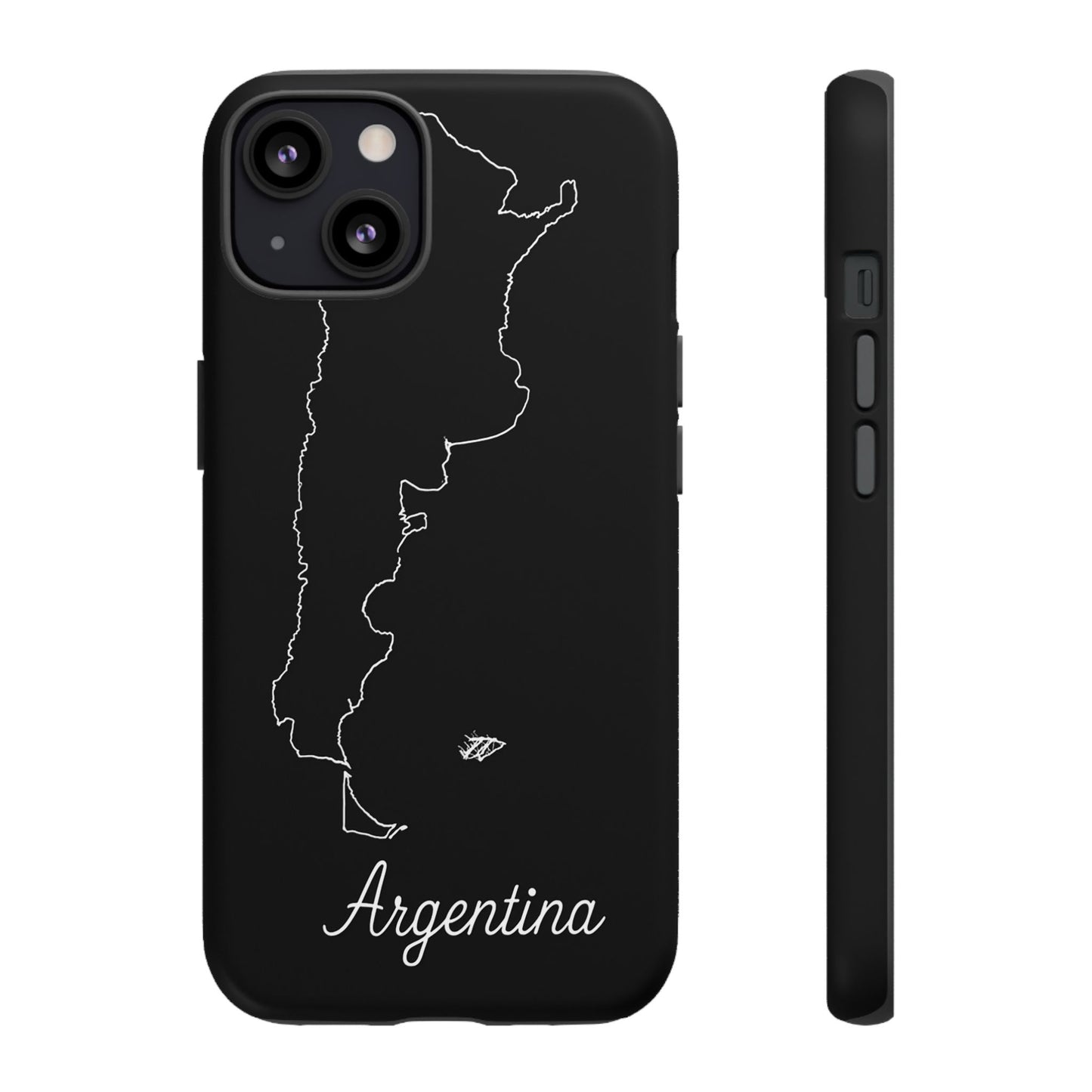 Argentina Outline Phone Case – Minimal Country Map Tough Case (iPhone, Samsung, Pixel)