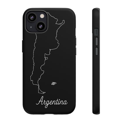 Argentina Outline Phone Case – Minimal Country Map Tough Case (iPhone, Samsung, Pixel)