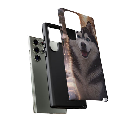 Siberian Husky Tough Phone Case | Blue Eyes Dog Cover Protective iPhone Case