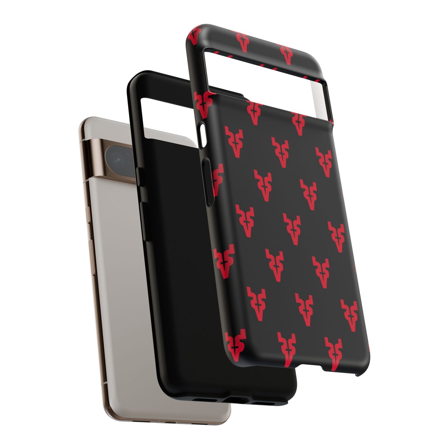 Mazatlán Bull Phone Case – Black Red Streetwear Tough Shockproof Cover