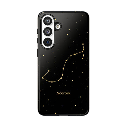 Scorpio Zodiac Constellation Phone Case – Luxe Gold Celestial Cover