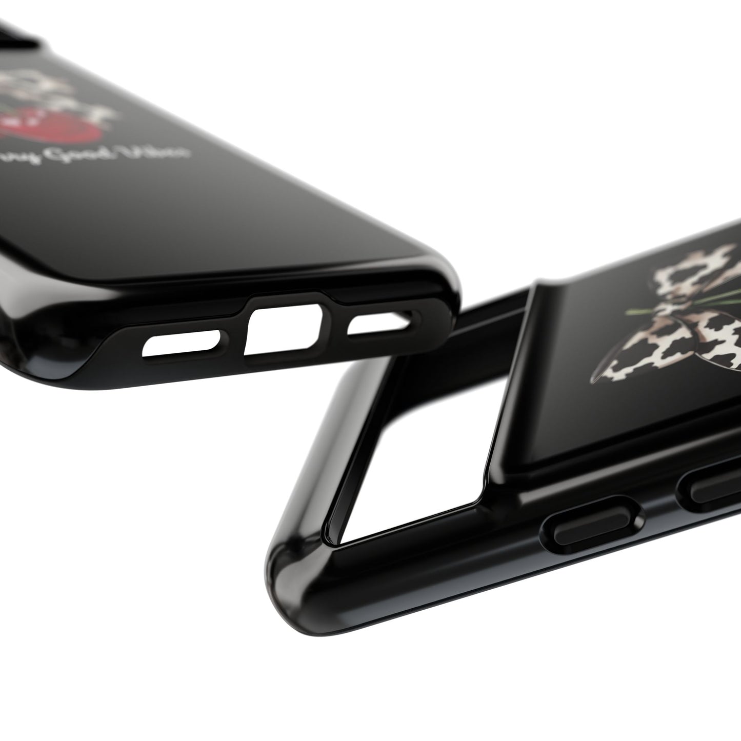 Cherry Cow Print Phone Case | Coquette Bow Aesthetic iPhone & Samsung Tough Case