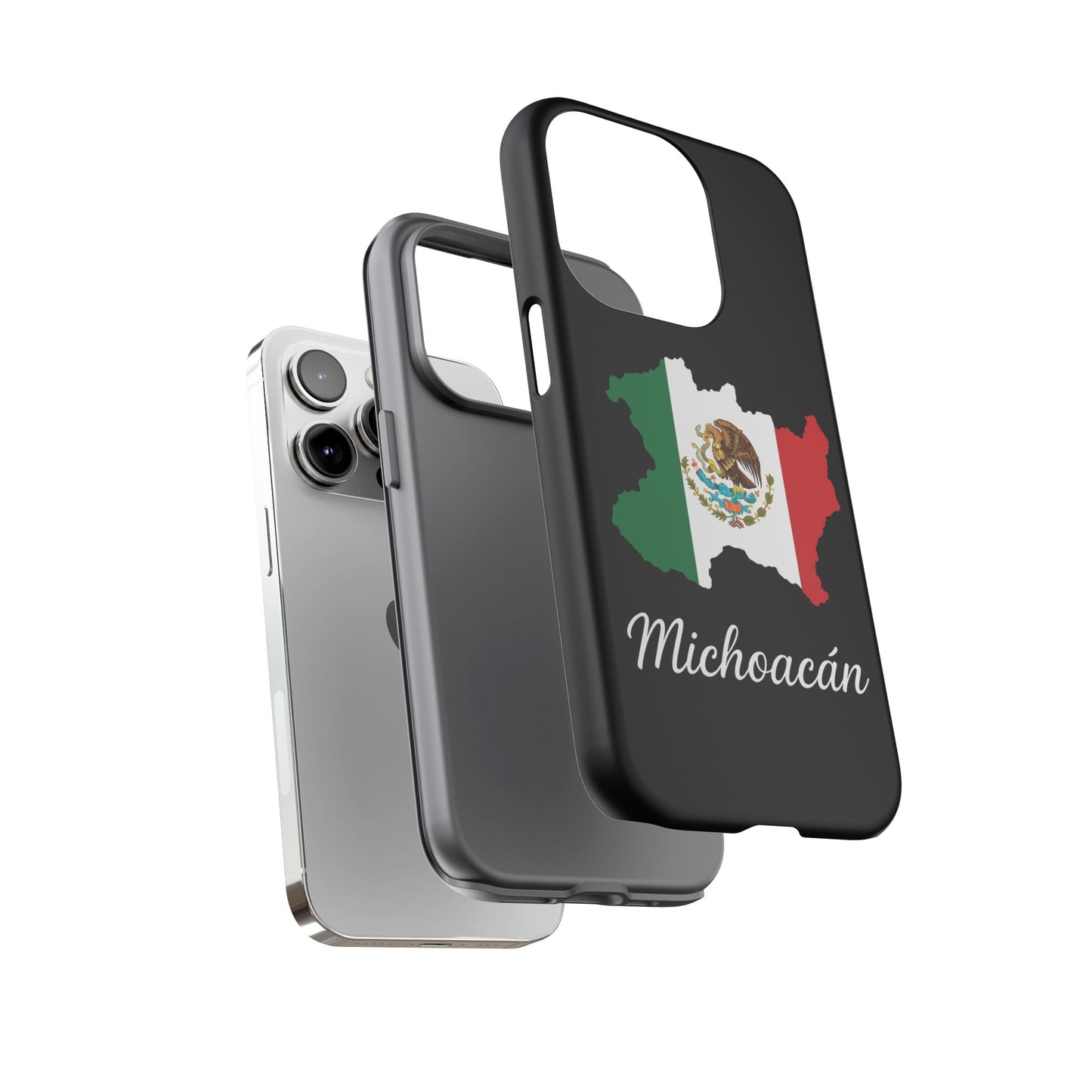 Michoacán Mexico Flag Map Phone Case | Mexican American Pride Tough Case for iPhone & Samsung