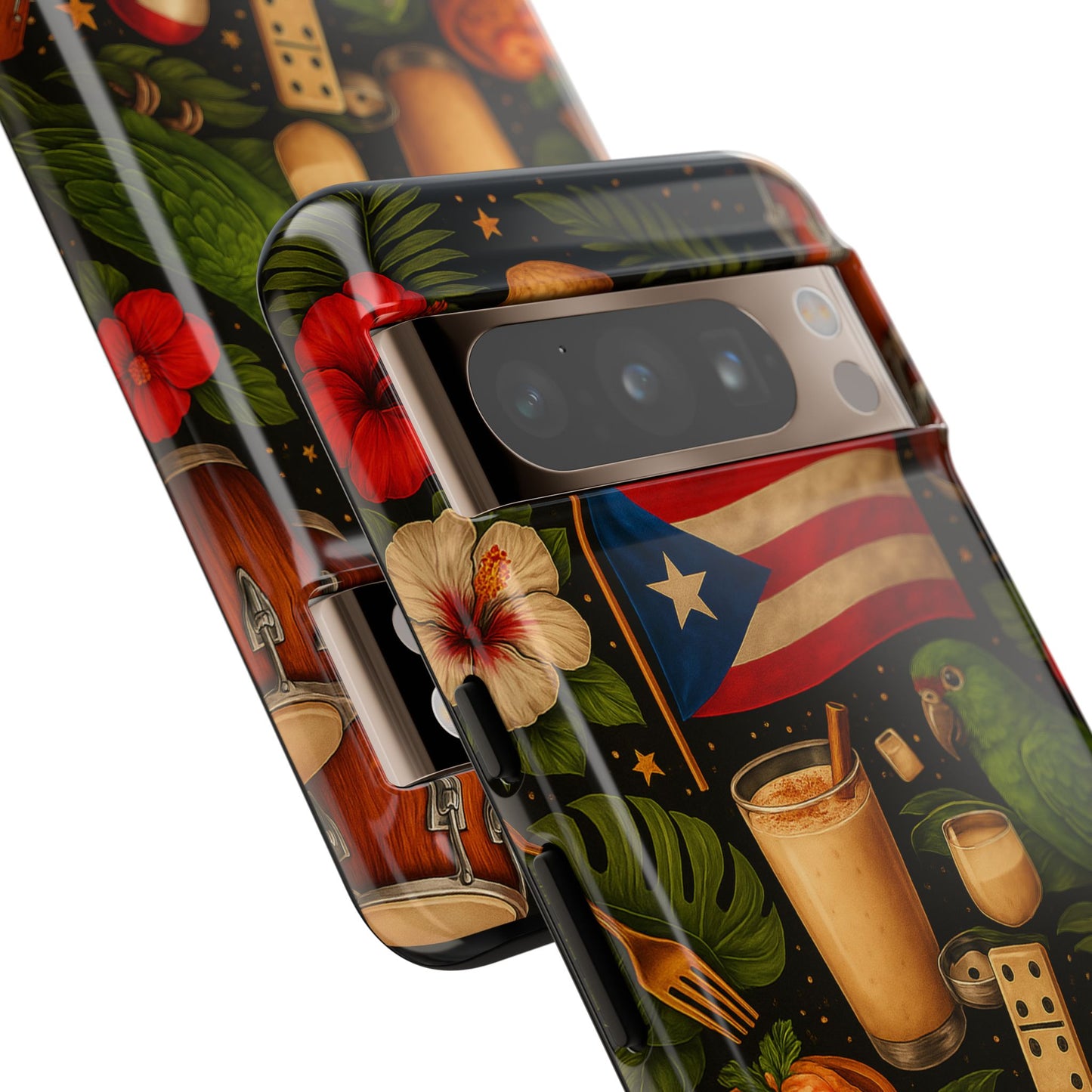 Puerto Rican Culture Phone Case | Boricua Icons Caribbean Aesthetic Tough Protective Case